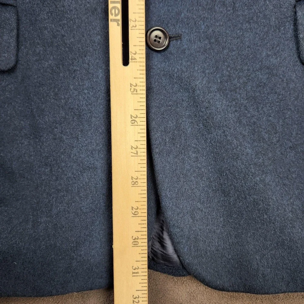 Hugo Boss Blazer Mens 42 Blue Gray Italian 100% Cashmere Cerruti 1881 Sport Coat